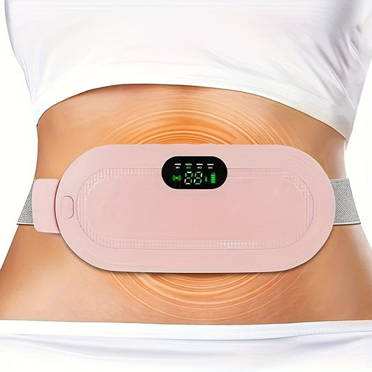 Portable Cordless Heating Pad With 3-Speed Temperature Adjustment & 4-Speed Massage Modes - Perfect For Menstrual Cramps, Back Relaxation & More!