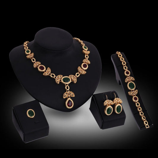 Jewelry Set Necklace And Earrings Ring Bracelet - HKE TRADERS LTD - Jewellery